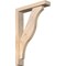 Ekena Millwork Funston Block Smooth Bracket w/ Offset Brace, Douglas Fir, 3 1/2"W x 16"D x 24"H BKT0402X16X24FST05SDF - alternate 1